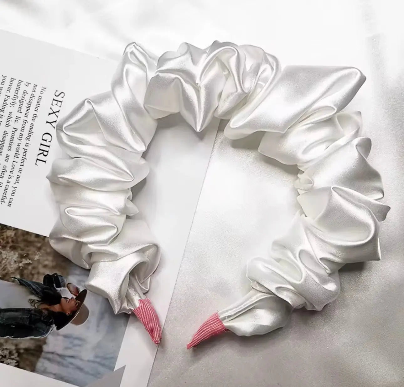 Satin Scrunchie Headband Roots Enriched